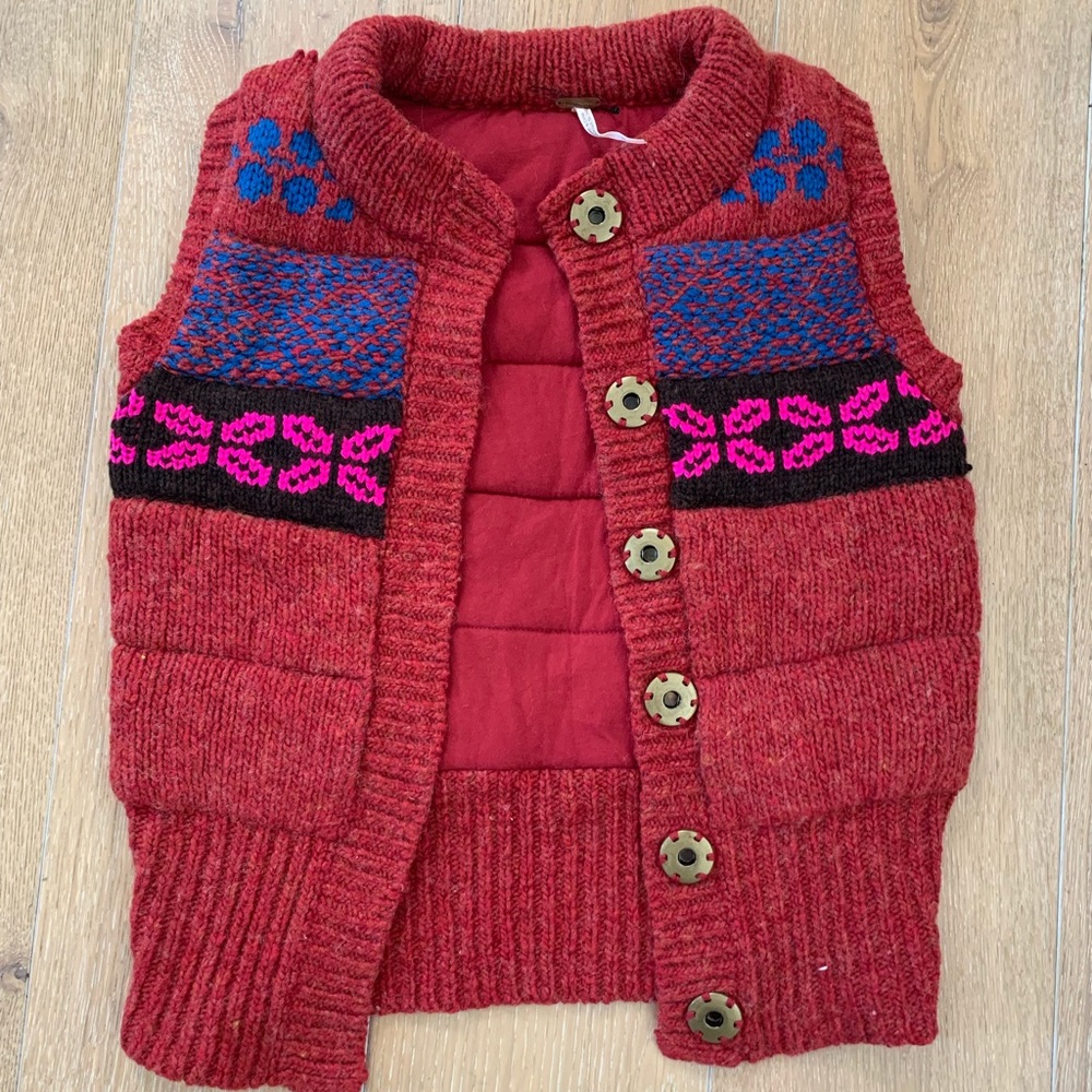 Free People Knit Wool Vest